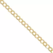 Catena rolo' 2,2 mm Argento 925 Dorato con oro fino  x 50cm