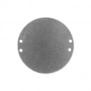 Distanziatore  4 fori 20 mm Argentato antico x1