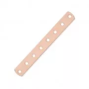 Distanziatore 8  fori mm. 36 x 4.5 dorato rosa x1