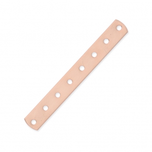 Distanziatore 8 fori mm. 36 x 4.5 dorato rosa x1