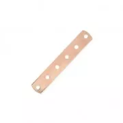 Distanziatore 6  fori mm. 26 x 4.6 dorato rosa x1