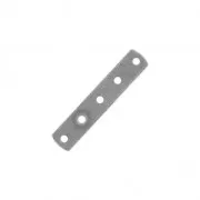 Distanziatore 5  fori mm. 22 x 4.4 argentato antico x1