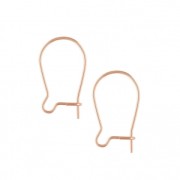 Ganci per orecchini filo 14 mm in Rose Gold filled x4|raw }}