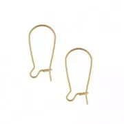 Ganci per orecchini filo 22 mm in Gold filled x4