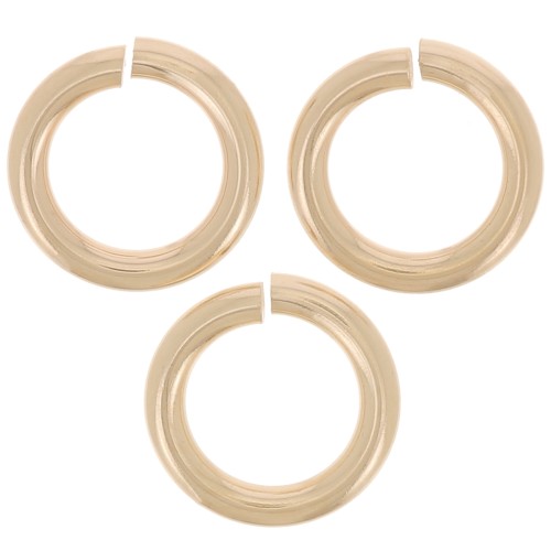 Anellini aperti mm. 6x1  in Gold filled x10