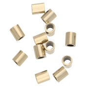 Tubi da schiacciare 1,6x2 mm in Gold filled (laminato) x20