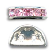 Rondella Mezza-Luna mm. 14x8 argentata Light Rose x1|raw }}