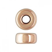 Rondelle 4x2.1 mm Rosa Gold filled x2