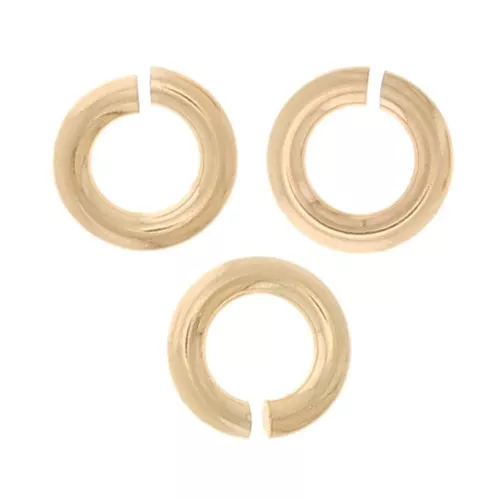 Anellini aperti mm. 2.8 x 0.6 in Gold filled x10