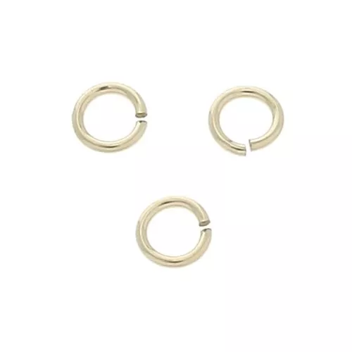 Anellini aperti mm. 3 x 0.5  in Gold filled x10