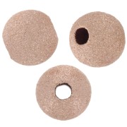 Palline diamantate mm. 5 in Rosa Gold filled x5