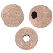 Palline diamantate mm. 5 in Rosa Gold filled x5