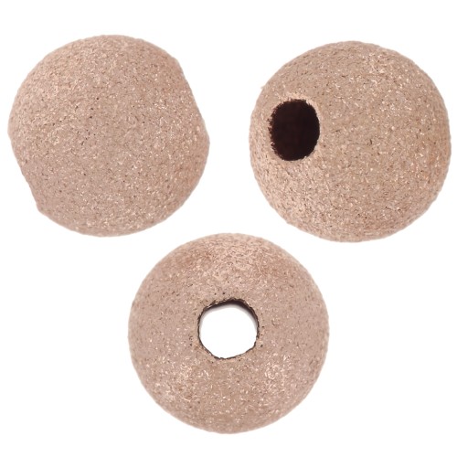 Palline diamantate mm. 5 in Rosa Gold filled x5