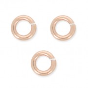 Anellini aperti mm. 4 x 0.7  in Rosa Gold filled x10