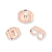 Farfalline per orecchini in Gold Filled rosa x4