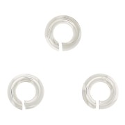 Anellini aperti mm. 3x0.8 in Argento 925 x50|raw }}