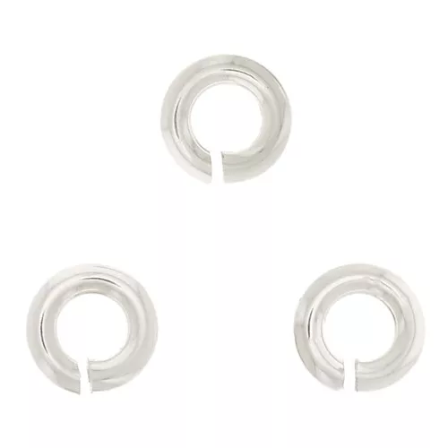 Anellini aperti mm. 3x0.8 in Argento 925 x50
