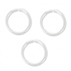 Anellini aperti mm. 10x1 in Argento 925 x5