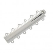 Chiusura 6 file mm. 9x39 placcato rodio x1|raw }}