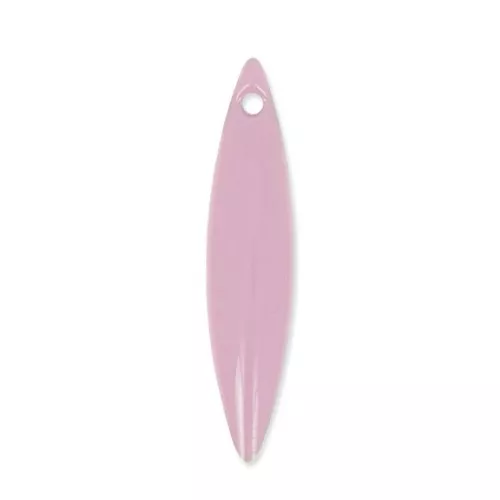 Navette in metallo e resina epossidica 25x5.5 mm Rosa x 10