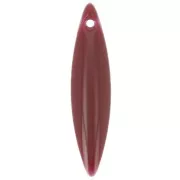 Navette in metallo e resina epossidica 25x5.5 mm Bordeaux x 10
