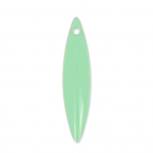 Navette in metallo e resina epossidica 25x5.5 mm Mint x 10