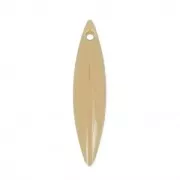 Navette in metallo e resina epossidica 25x5.5 mm Beige x 10