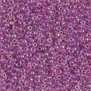 Rocaille Miyuki 15/0 264 - Raspberry Lined Crystal AB|raw }}