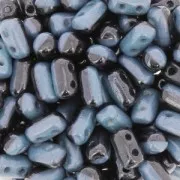 Rullas Duet 3x5 mm Bicolore Black/Opaque Blue Luster x10g