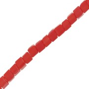 Cubi in vetro 2.5 mm Red Coral x43 cm|raw }}