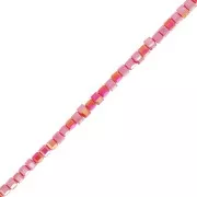 Cubetti di vetro 2,5 mm - Luster Siam AB x44cm