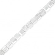 Cubetti di vetro 3 mm Crystal Silver x25 cm
