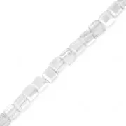Cubetti di vetro 3 mm Crystal Silver x25 cm