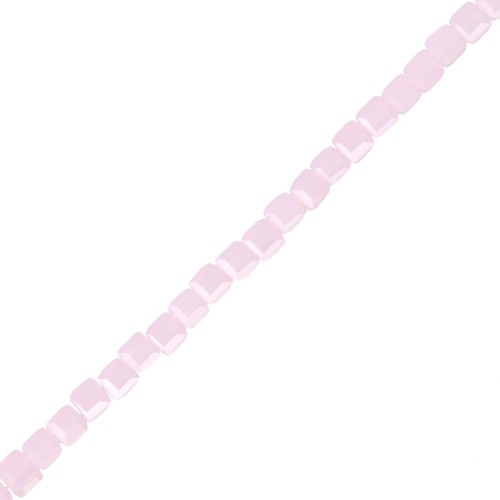 Cubetti di vetro 2,5 mm Rosa Opale chiaro x47 cm