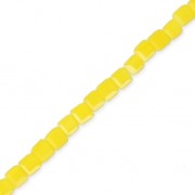 Cubi in vetro 2.5 mm Senape opaco x46 cm