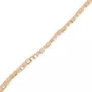 Cubetti di vetro da 2,5 mm - Cristallo Oro Bronzo Lustro x43cm