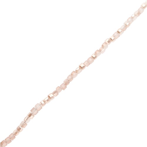 Cubetti di vetro da 3 mm - Crystal Gold Bronze Luster x 48 cm