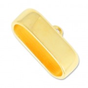 Terminale in metallo per cordone 10 mm Dorato con oro fino x1|raw }}