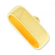 Terminale in metallo per cordone 10 mm Dorato con oro fino x1