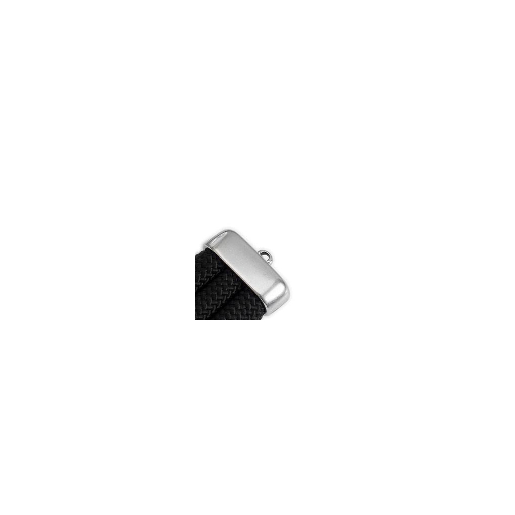 Chiusura a S con foglia color Argento Anticato 4.6x1.3 cm - 1 pz
