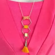 Pompon di cotone 33 mm Grigio coppetta Placcatura argento fino x1