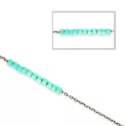 Catena sottile per Miyuki Delica 11/0 maglia Forçat mm.0.8 bronzo x 1m