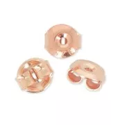 Orecchini goccia 13.5 mm Argento 925 oro rosa x 2