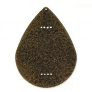 Distanziatore goccia in metallo diamantato per Miyuki Delica 40 mm bronzo x1