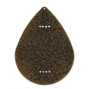 Distanziatore goccia in metallo diamantato per Miyuki Delica 40 mm bronzo x1