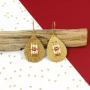 Distanziatore goccia in metallo diamantato per Miyuki Delica 30 mm rodiato x1