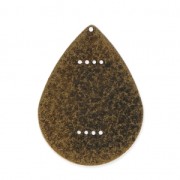 Distanziatore goccia in metallo diamantato per Miyuki Delica 30 mm bronzo x1|raw }}