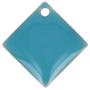 Losanghe/quadrati in metallo e resina epossidica 16x16 mm Blu x 8