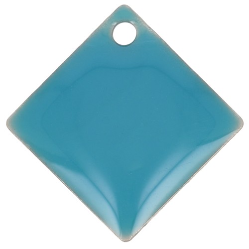 Losanghe/quadrati in metallo e resina epossidica 16x16 mm Blu x 8