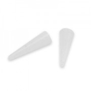 Punte di ricambio in nylon per pinza tonda - Bianco x2